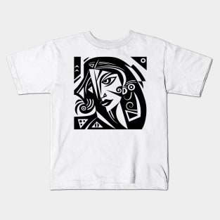 Cubist Witch Kids T-Shirt